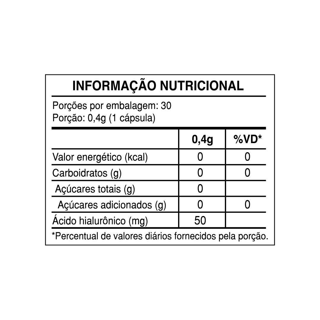 Ácido Hialurônico 30 cápsulas