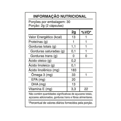 Ômega 3 Tripla Fonte 60 cápsulas
