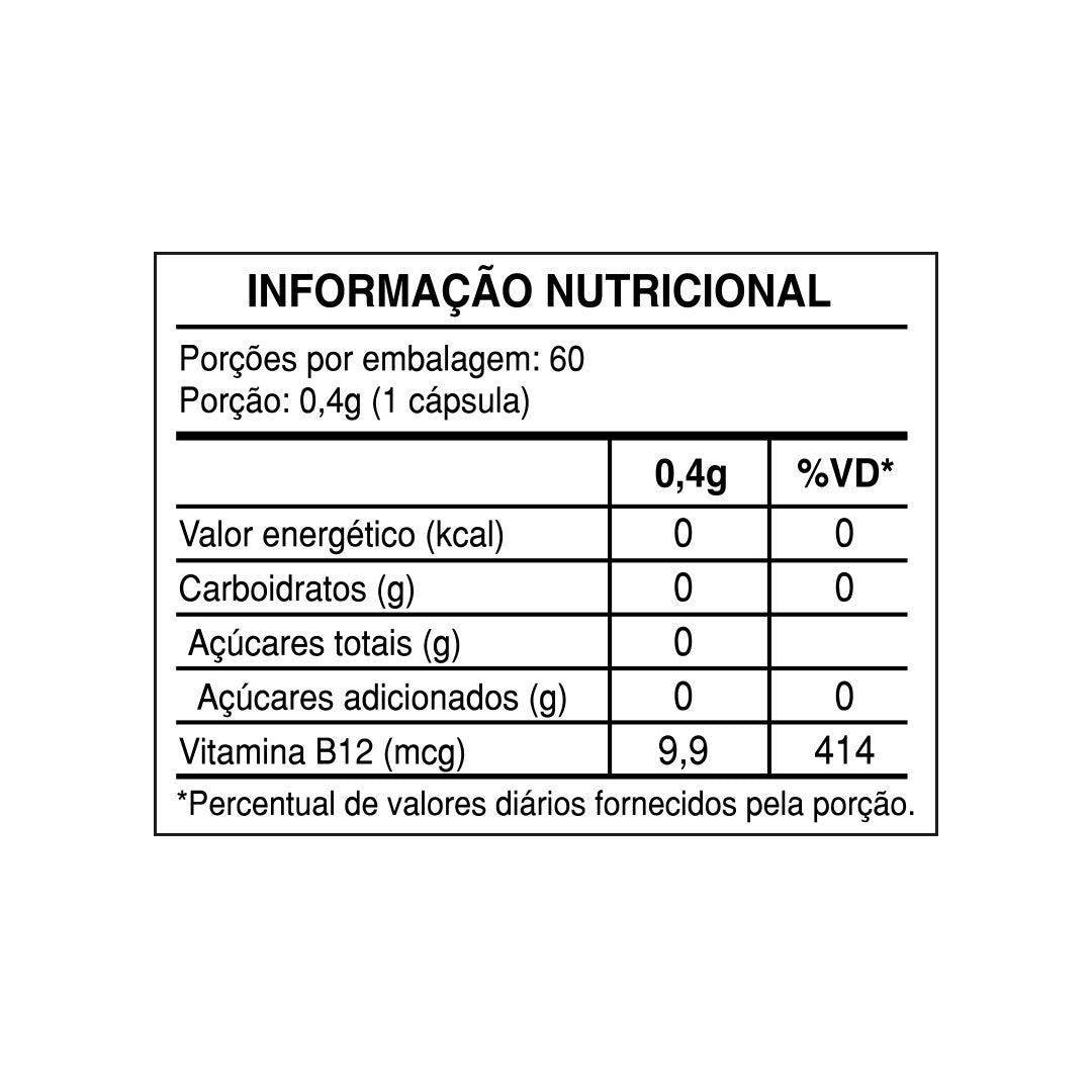 Vitamina B12 60 cápsulas
