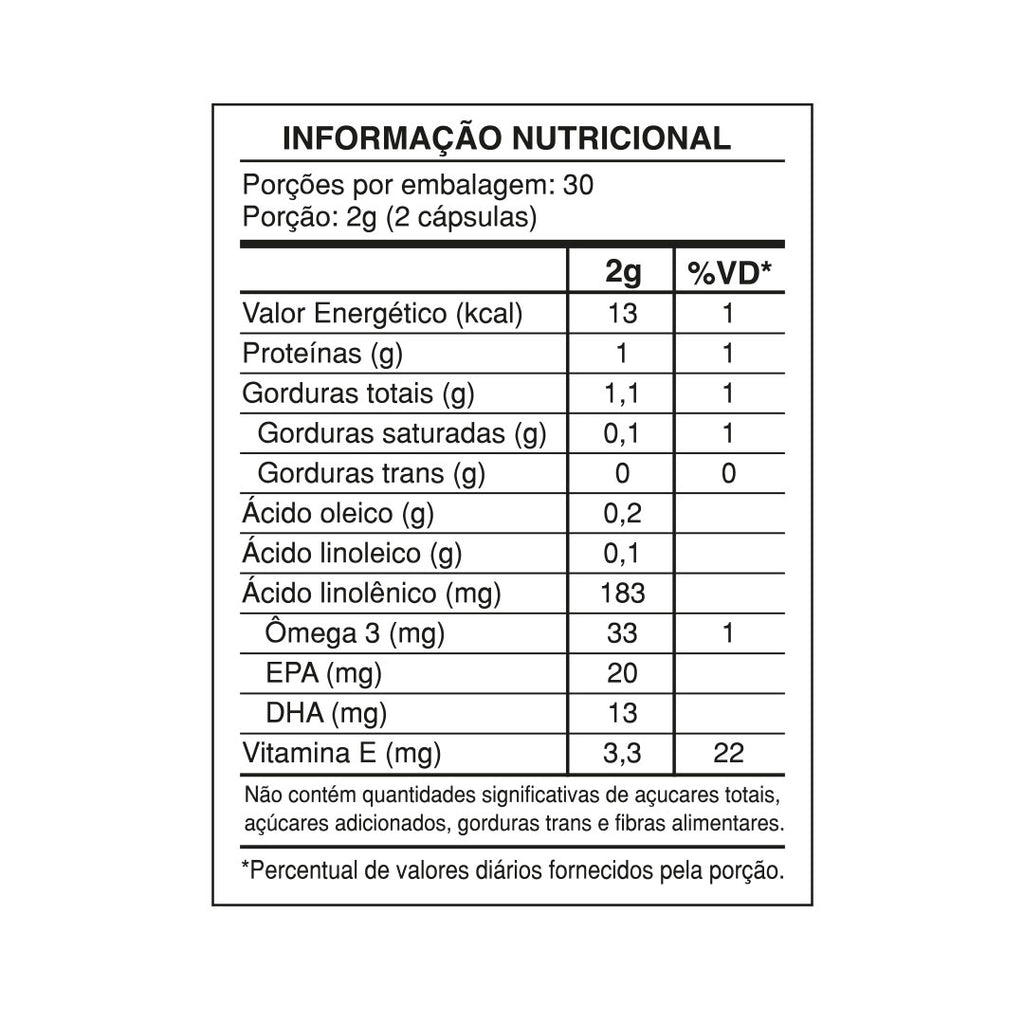 Ômega 3 Tripla Fonte 60 cápsulas